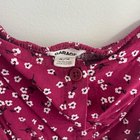 Pink Garage Shirt with Puffy Sleeves - Picture 5 of 5